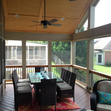 Screened Porch with Gabled Roof