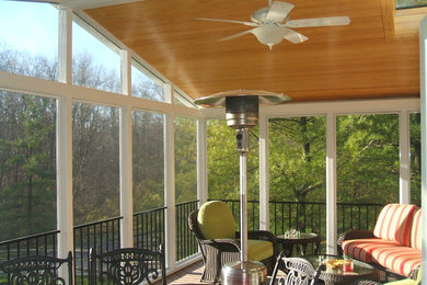 This is an example of a contemporary porch design in Cincinnati.