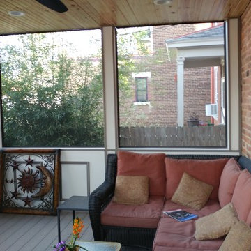 Screeneze sections of Screened in Porch