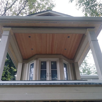 Second story porch addition
