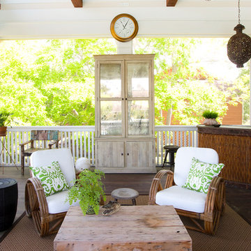 Shabby-chic Style Porch