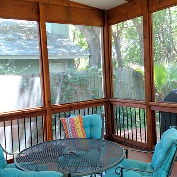 South Austin Screened Room Makes Outdoor Living Easy!