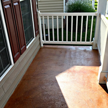 Stained Concrete Front Porch