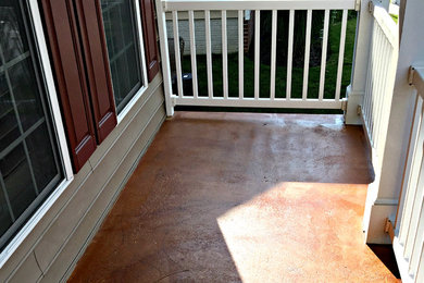 Stained Concrete Front Porch