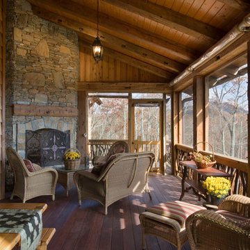 Stone and Reclaimed Timber Mountain Estate
