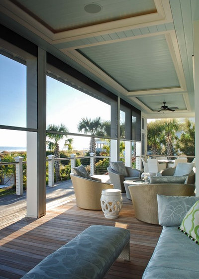 Beach Style Verandah by Phillip Smith General Contractor, LLC