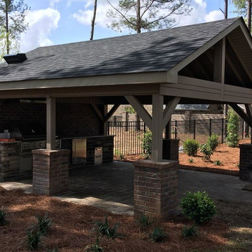 Sumter SC Detached Covered Patio With Outdoor Kitchen