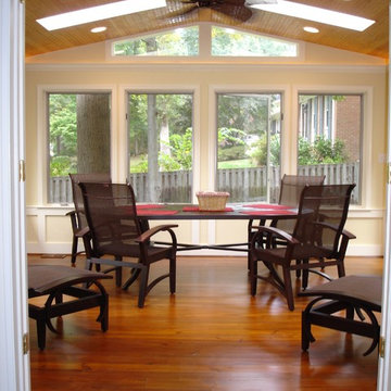 Sunroom, Skylights, Ceiling Fan and Hardwood Flooring