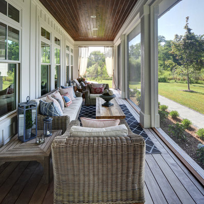 Farmhouse Porch by Colby Construction