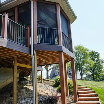 This Churubusco, IN, outdoor living combination is a dream come true!