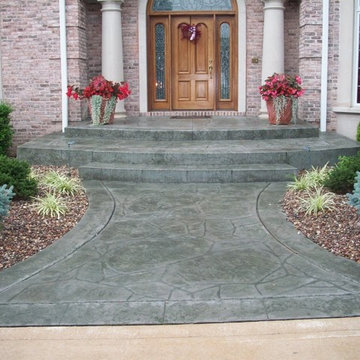 Town and Country, Missouri stamped concrete front entrance