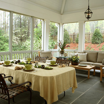 Traditional Kitchen & Screened Porch