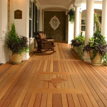traditional western red cedar deck