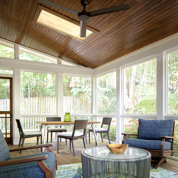 Transitional Kitchen and Porch Renovation in Atlanta