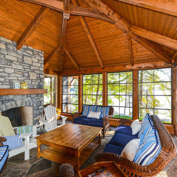 Twin Cities Porches with Fireplace