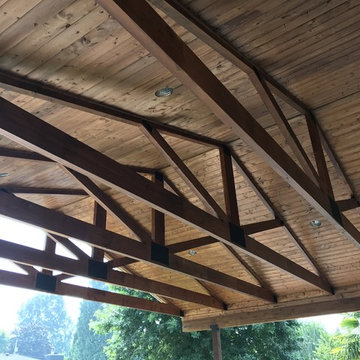 Underside of porch
