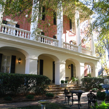 View of Porches from Side Garden