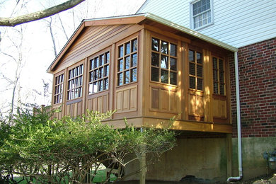 This is an example of a traditional porch design in Philadelphia.