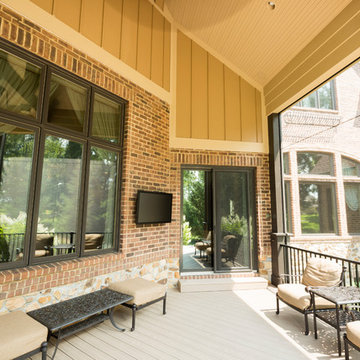 Westfield, IN Porch Addition with Retractable Screens