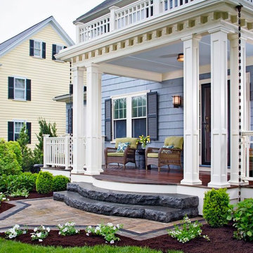 Winchester, MA captains porch is a tranquil oasis from the everyday
