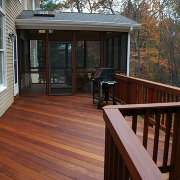 Windsor Connecticut Ipe deck and screened porch