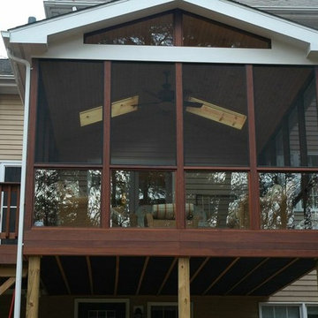 Windsor Connecticut Ipe deck and screened porch