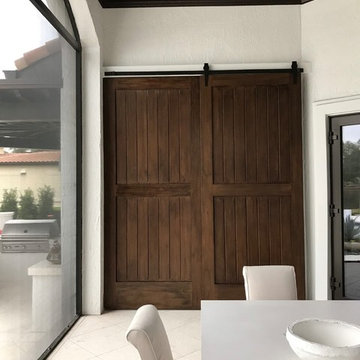 Wood grained MDF Doors