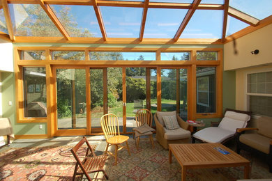 Inspiration for a timeless sunroom remodel in Seattle