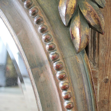 20th Century Giltwood Carved Mirror with Bevel