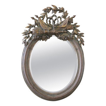 20th Century Giltwood Carved Mirror with Bevel