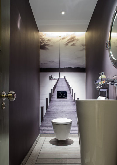 Contemporary Cloakroom by Vastu Interior Design Ltd