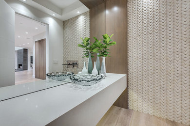Example of a powder room design in Vancouver