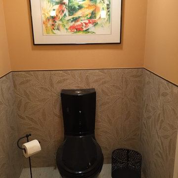 Asian Inspired Small Powder Room