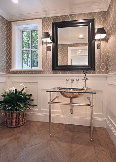 Traditional Powder Room by Patterson Custom Homes