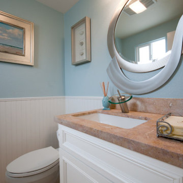 "Beach Bling" powder room