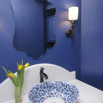 Blue Powder Bath Remodel