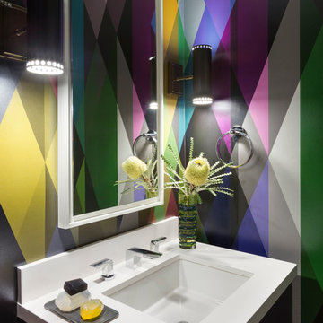 Bold & Colorful Powder Room