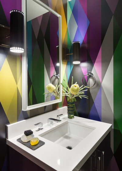 Contemporary Cloakroom by Ann Lowengart Interiors