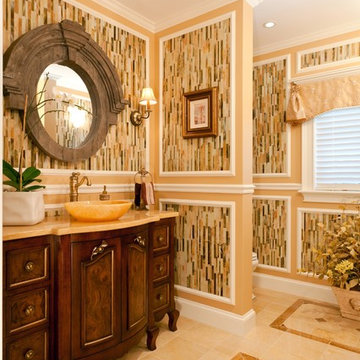 Bold and Unexpected Powder Room