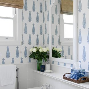 75 Beautiful Powder Room with Wallpaper Ideas & Designs - July 2021