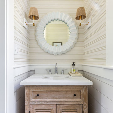 75 Beige Powder Room with Beige Walls Ideas You'll Love - May, 2022 | Houzz