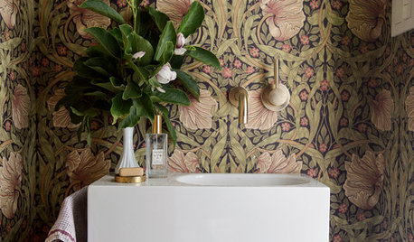 7 Stylish Patterns for a Powder Room Makeover