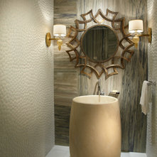 Contemporary Powder Room by J Design Group - Interior Designers Miami - Modern