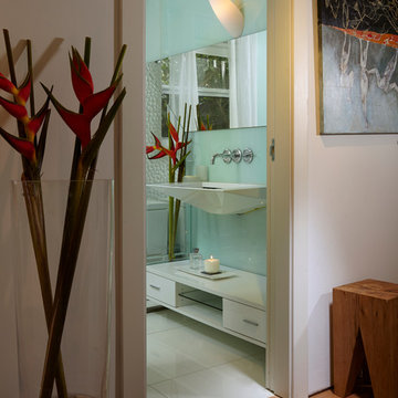 By J Design Group – Powder Room - Miami Interior Designers – Contemporary