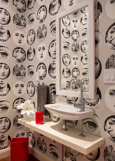 Eclectic Powder Room by TINEKE TRIGGS