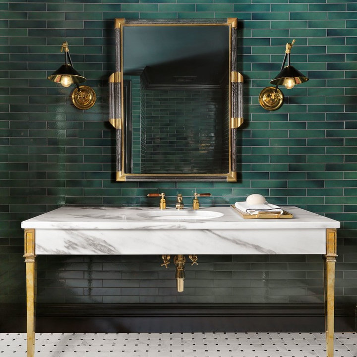 Art Deco Powder Room Photos & Ideas Houzz