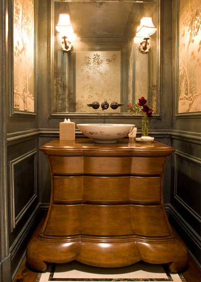 Victorian Powder Room by Harte Brownlee & Associates Interior Design