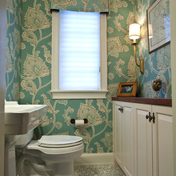 Classical Bathroom, Powder Room , Family  remodel