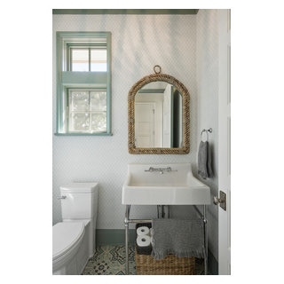Coastal Cottage - Beach Style - Powder Room - Minneapolis - by REFINED ...