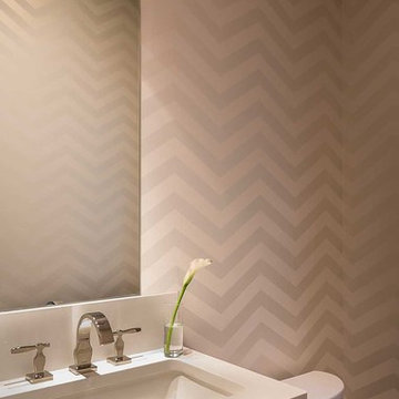 Contemporary and Sophisticated Powder Room